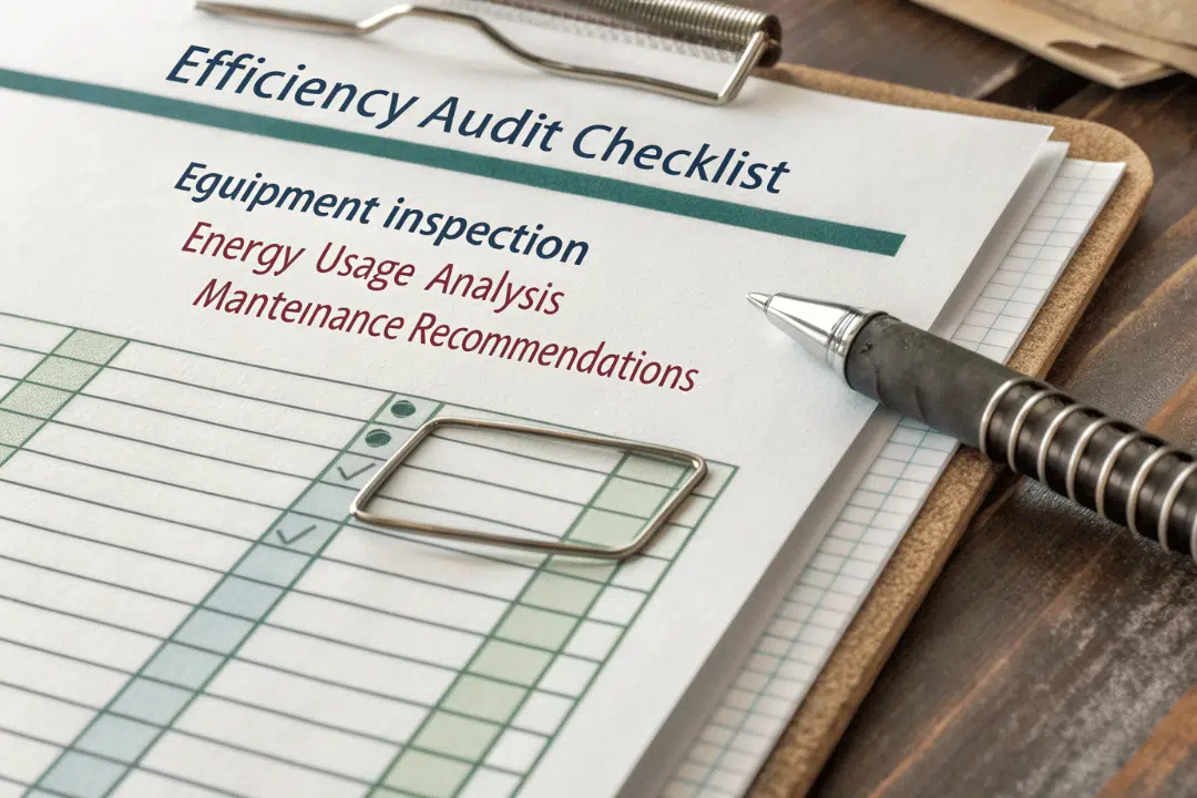 commercial refrigeration efficiency audit checklist