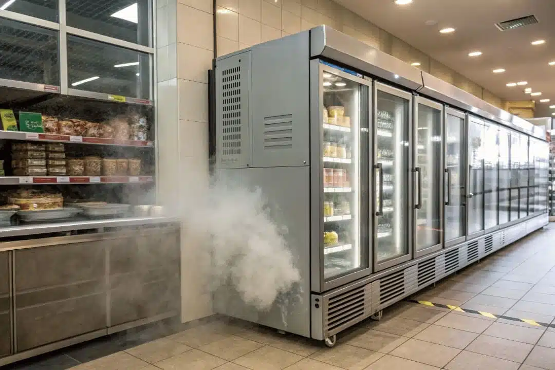 Commercial Refrigeration Unit With Airflow Restriction Issues